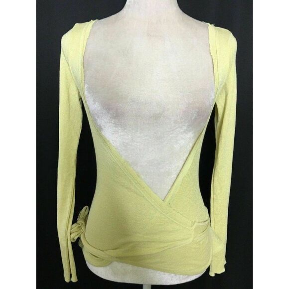 Michael Stars Long Sleeve wrap Cardigan sweater v neck - Picture 1 of 8